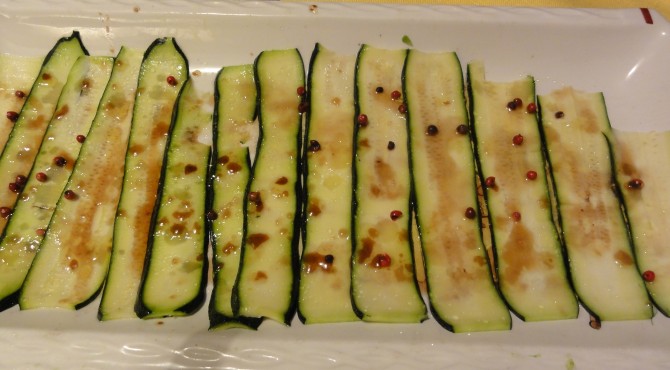 carpaccio di zucchine